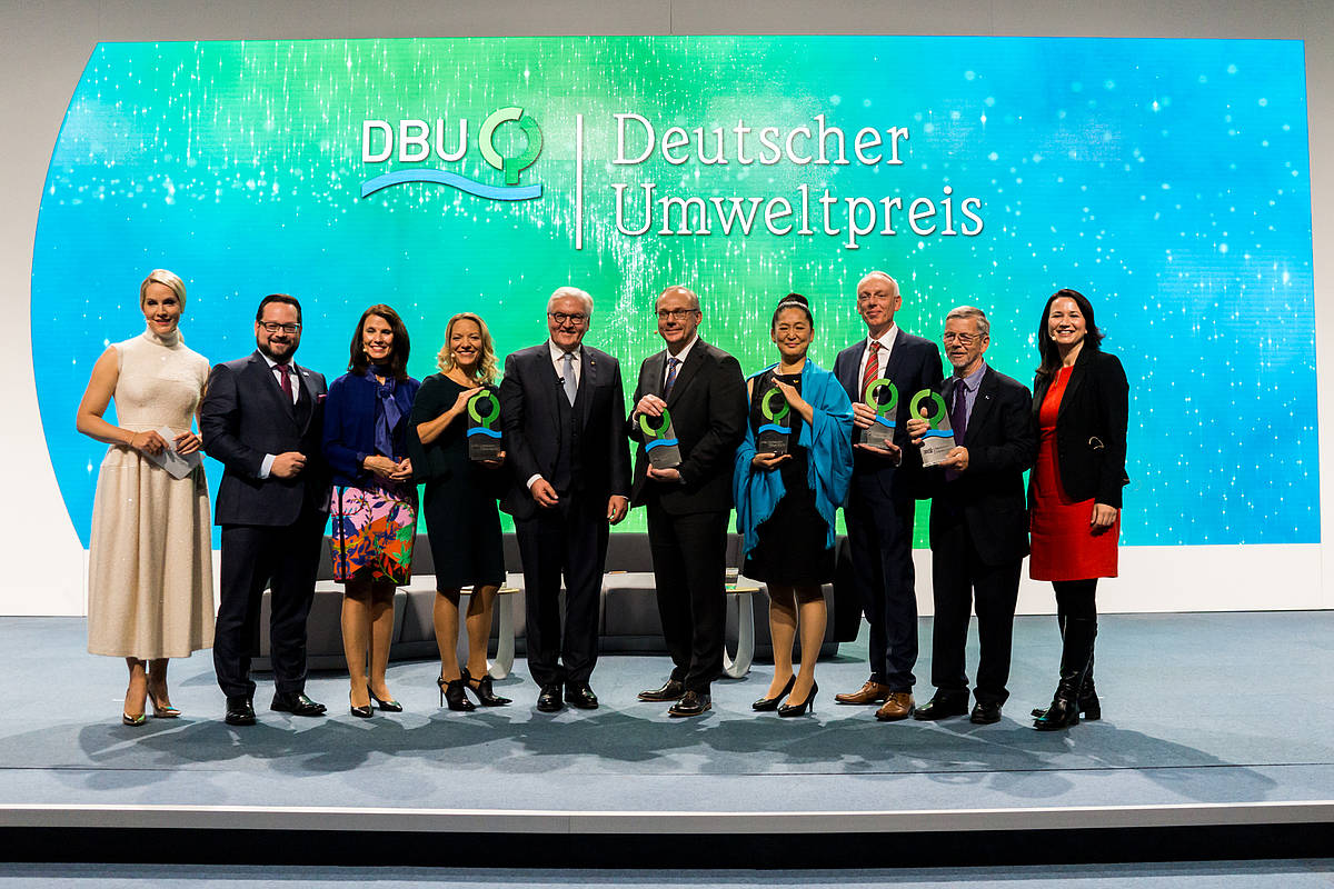 Deutscher Umweltpreis 2018 an Antje Boetius (Foto: Peter Himsel / Archiv DBU)