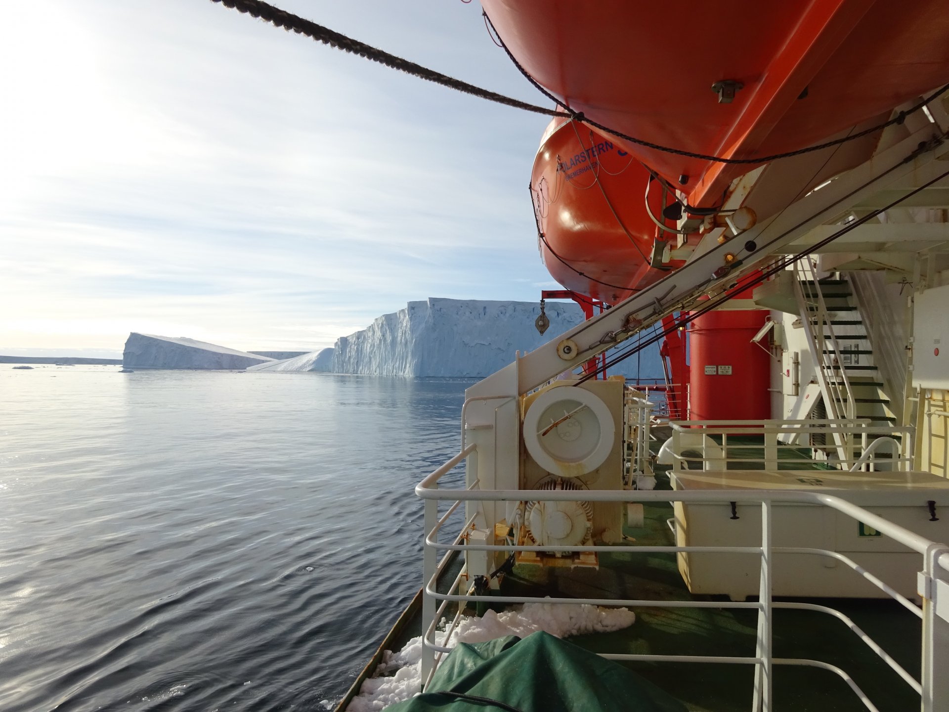 Auf der Polarstern-Expedition PS 104 (© T. Bickert)