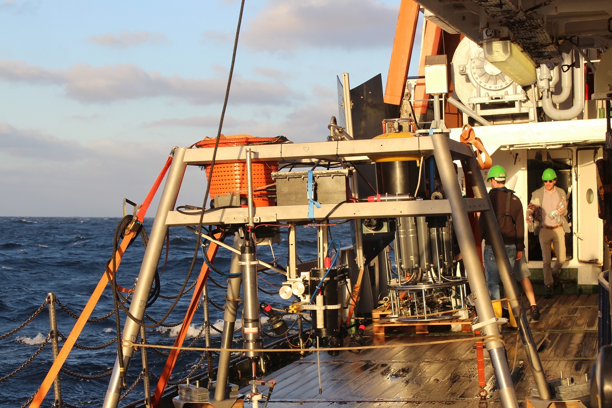 LanceALot Lander auf dem Deck. Foto: MARUM – Zentrum für Marine Umweltwissenschaften, Universität Bremen