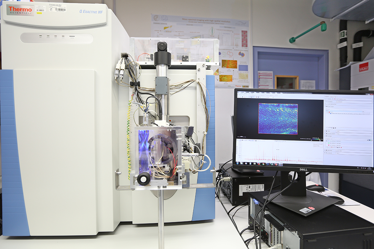 Das MALDI-Imaging Massenspektrometer bei uns am Institut (© Max-Planck-Institut für Marine Mikrobiologie/ K. Matthes)